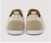 Men's Vector Barefoot beige shoes by Loungers, back view showing minimalist design and comfortable barefoot style.