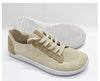 Men's beige barefoot shoes by LOUNGERS, featuring a minimalist design and lightweight construction.