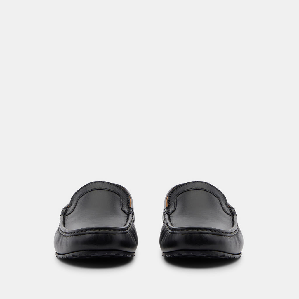 Accelerator® Men's Designer Driving Shoes Black - LOUNGERS