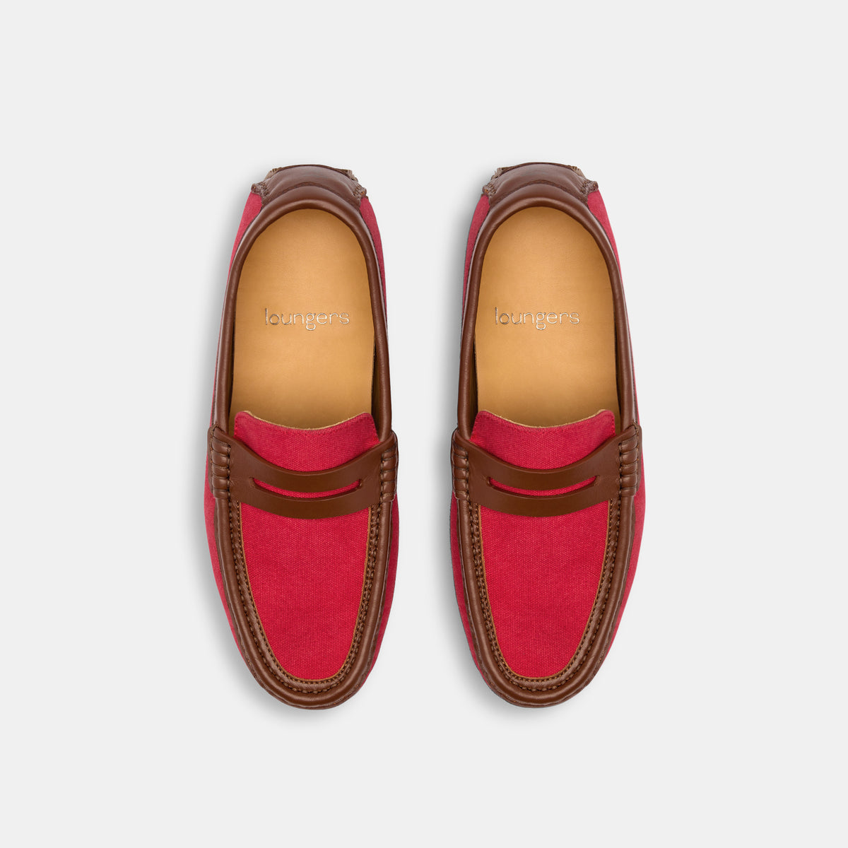 Red hot sale driving loafers